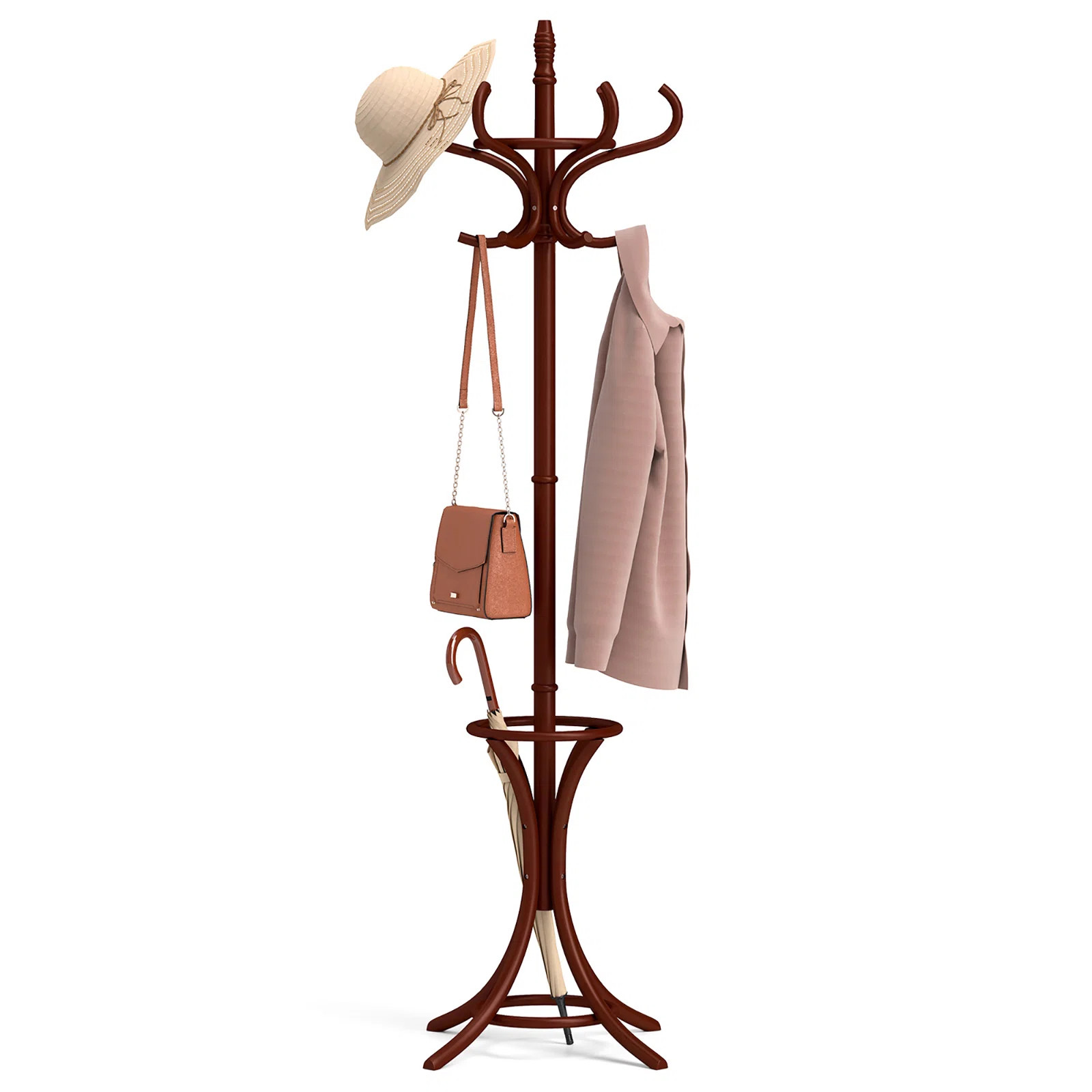 Solid Wood Freestanding Coat Rack | Wayfair North America
