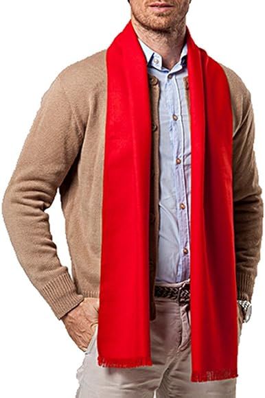 Panegy Men's Cashmere Scarves Long Wool Scarf Plaid Thicken Winter Warm Business Scarf for Men Ca... | Amazon (CA)