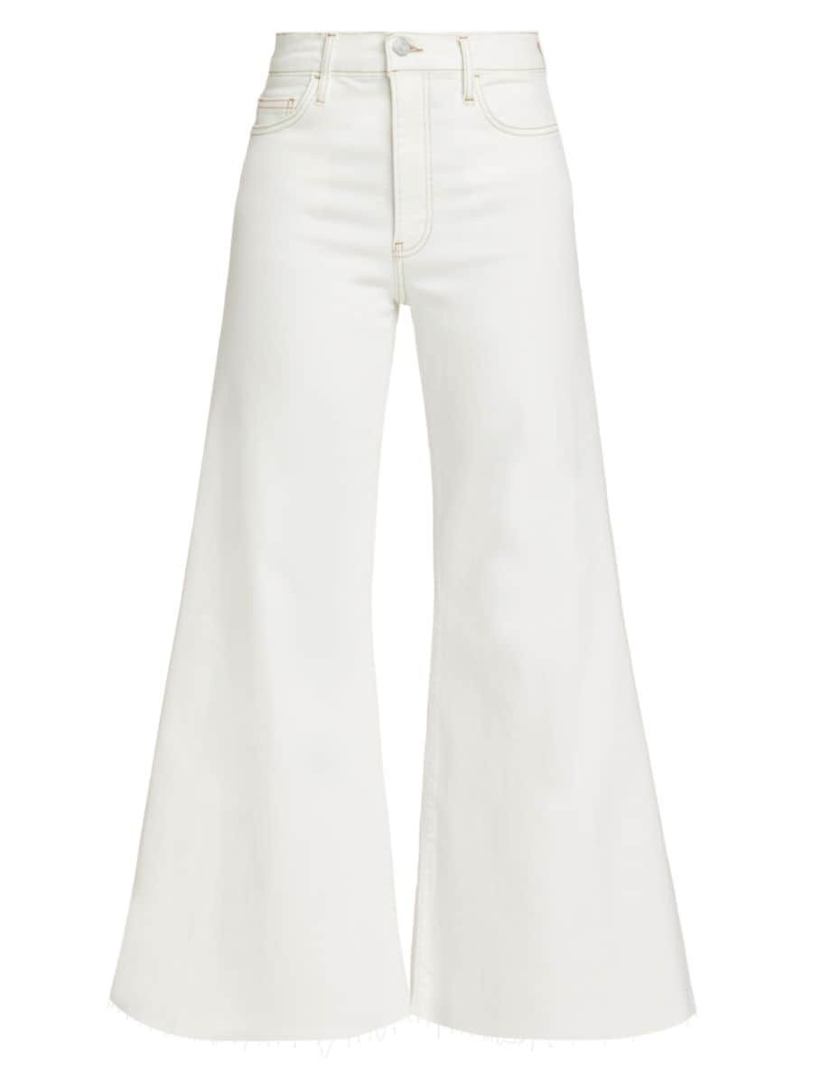 Le Palazzo Crop Wide-Leg Jeans | Saks Fifth Avenue