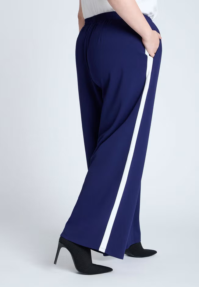 Track Pant With Side Stripe | Eloquii