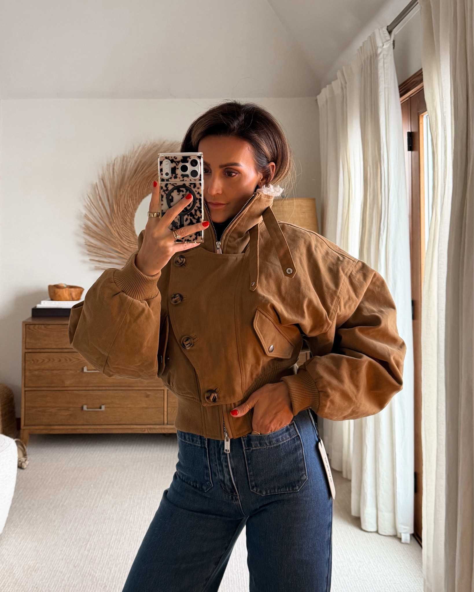 I’ve been eyeing the shearling vest from the same brand but thought I’d try the jacket since they’re about the same price but now sure it’s satisfying my desire for the vest! 

Jacket is super cute and quite warm, insulated. Size 36 - thoughts? 

#LTKOver40 #LTKootd