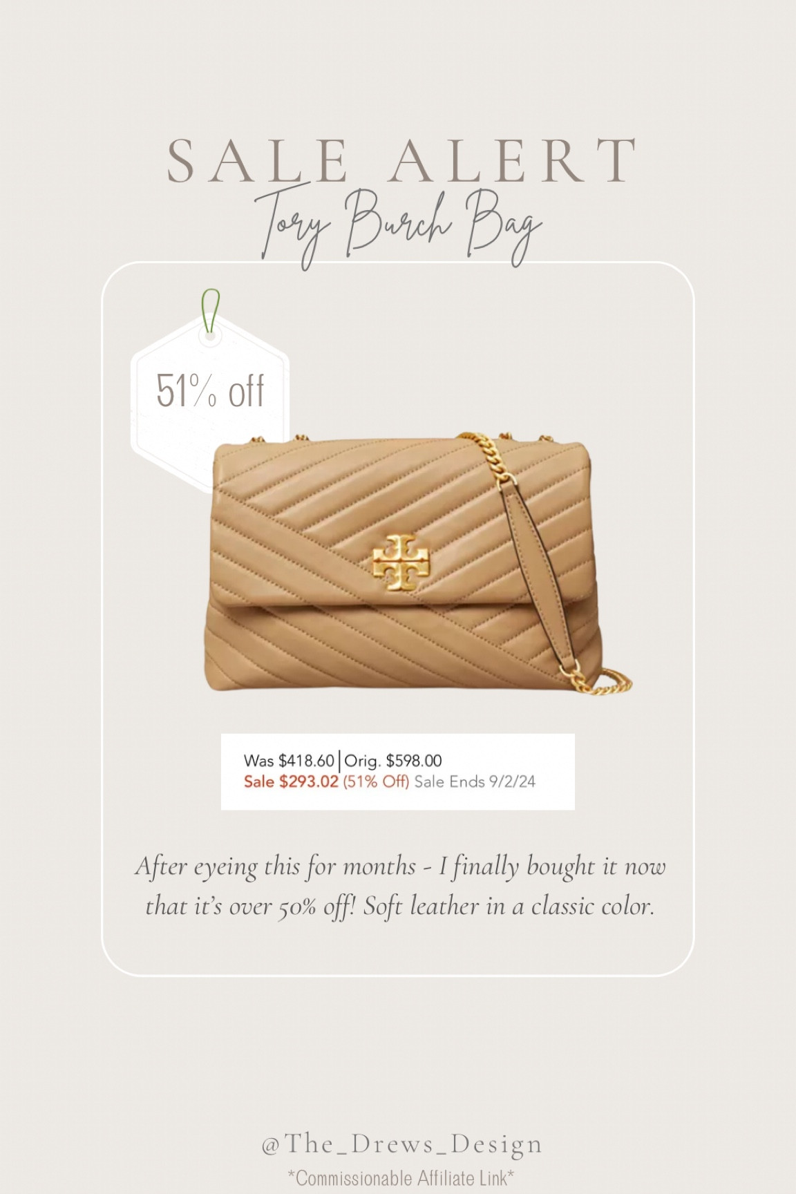 Tory Burch Kira shoulder bag is 51% off! Sale ends 9/2

#LTKStyleTip #LTKHome #LTKSaleAlert