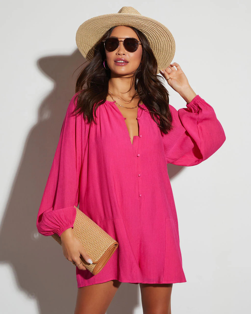 Kaila Button Down Romper | VICI