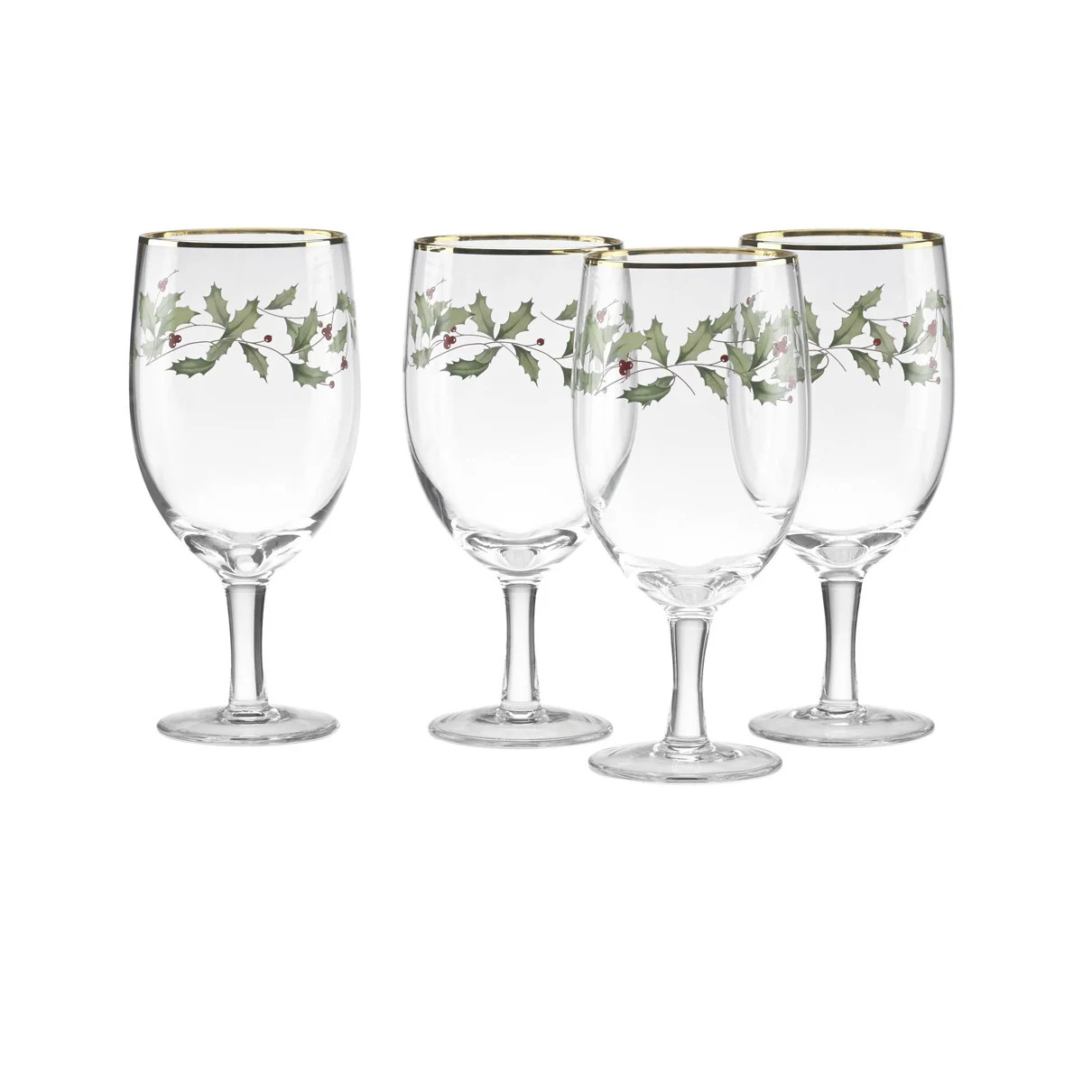 Holiday 14 oz. Glass Goblet (Set of 4) | Wayfair North America