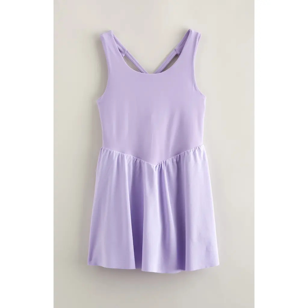 Zella Girl Kids' Bliss Hybrid Dress in Purple Bonnet at Nordstrom Rack, Size Xl (14-16) | Nordstrom Rack