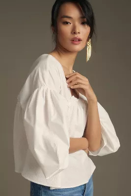 Sunday in Brooklyn Puff-Sleeve Blouse | Anthropologie (US)