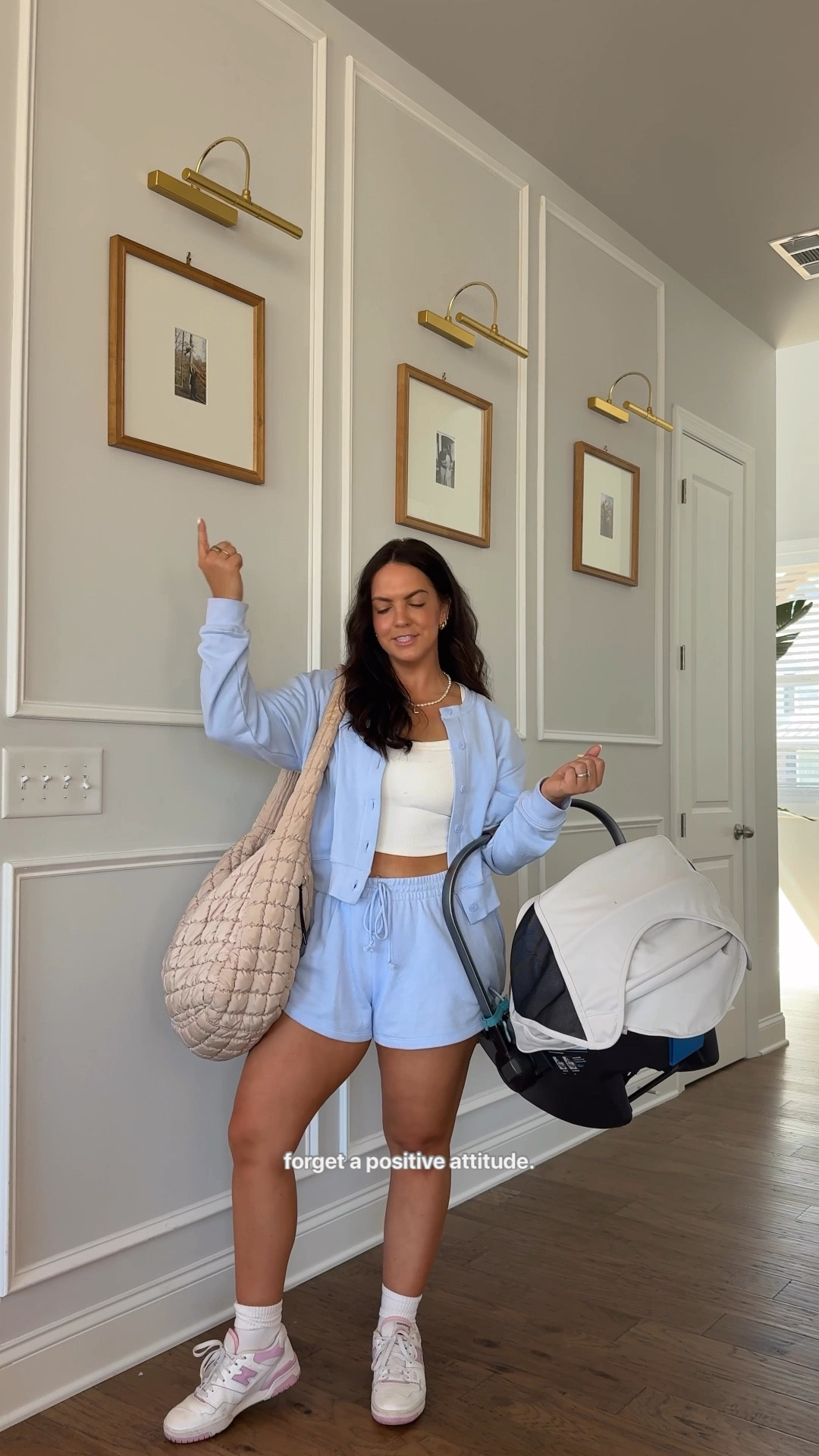 What I’m wearing and bringing as a mom of 2 on the go! Set is in mediums!