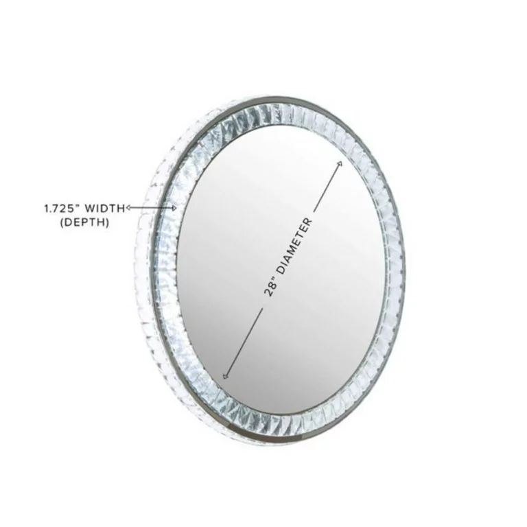 Impressions Vanity Mirror with Lights, Diamond Collection Princess Illuminated with Crystal Frame... | Walmart (US)