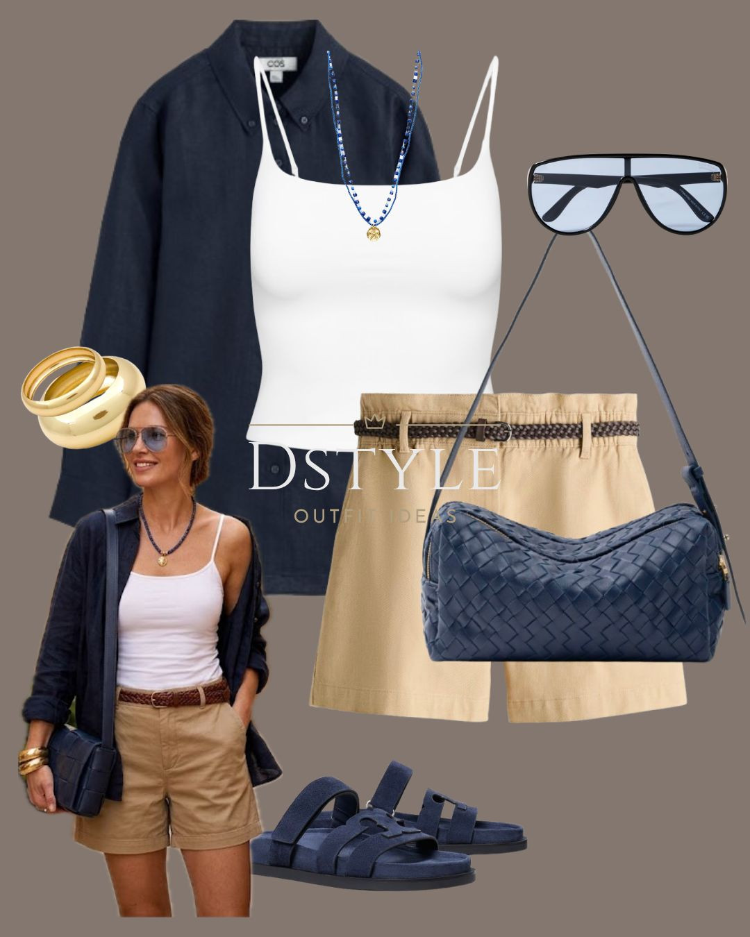 The perfect city-to-shore look 🏙️ Navy and beige is a color combo that never fails. These tailored shorts and light linen layers are essential for a polished summer wardrobe. Don’t forget the blue-tinted sunnies for a cool edge! 🕶️

#LTKootd
