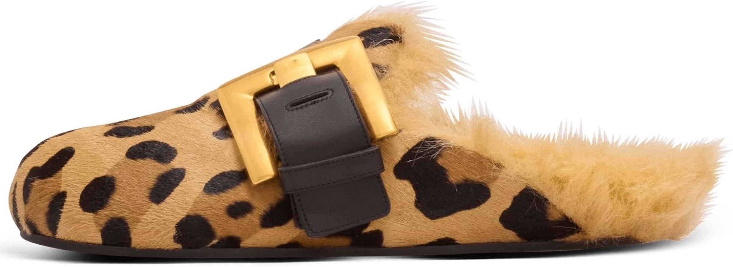 Real Fur Mules for Women Slip-on Fluffy Slippers with Soft Fur Lining, Comfortable Flat Mules for... | Amazon (US)