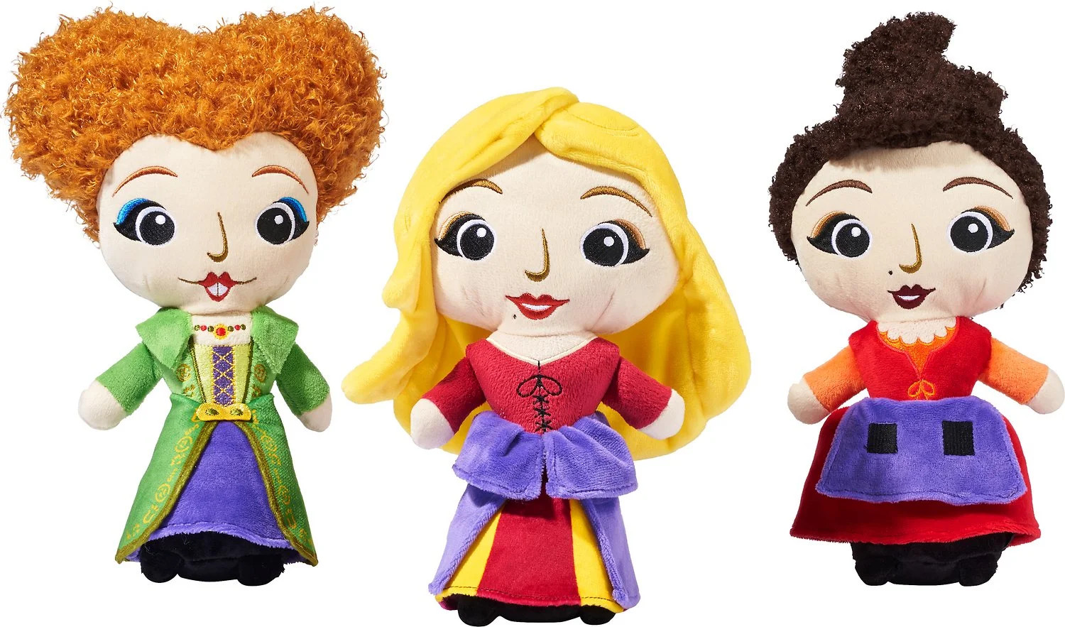 Disney Halloween Hocus Pocus' Sanderson Sisters Plush Squeaky Dog Toy, 3 count - Walmart.com | Walmart (US)