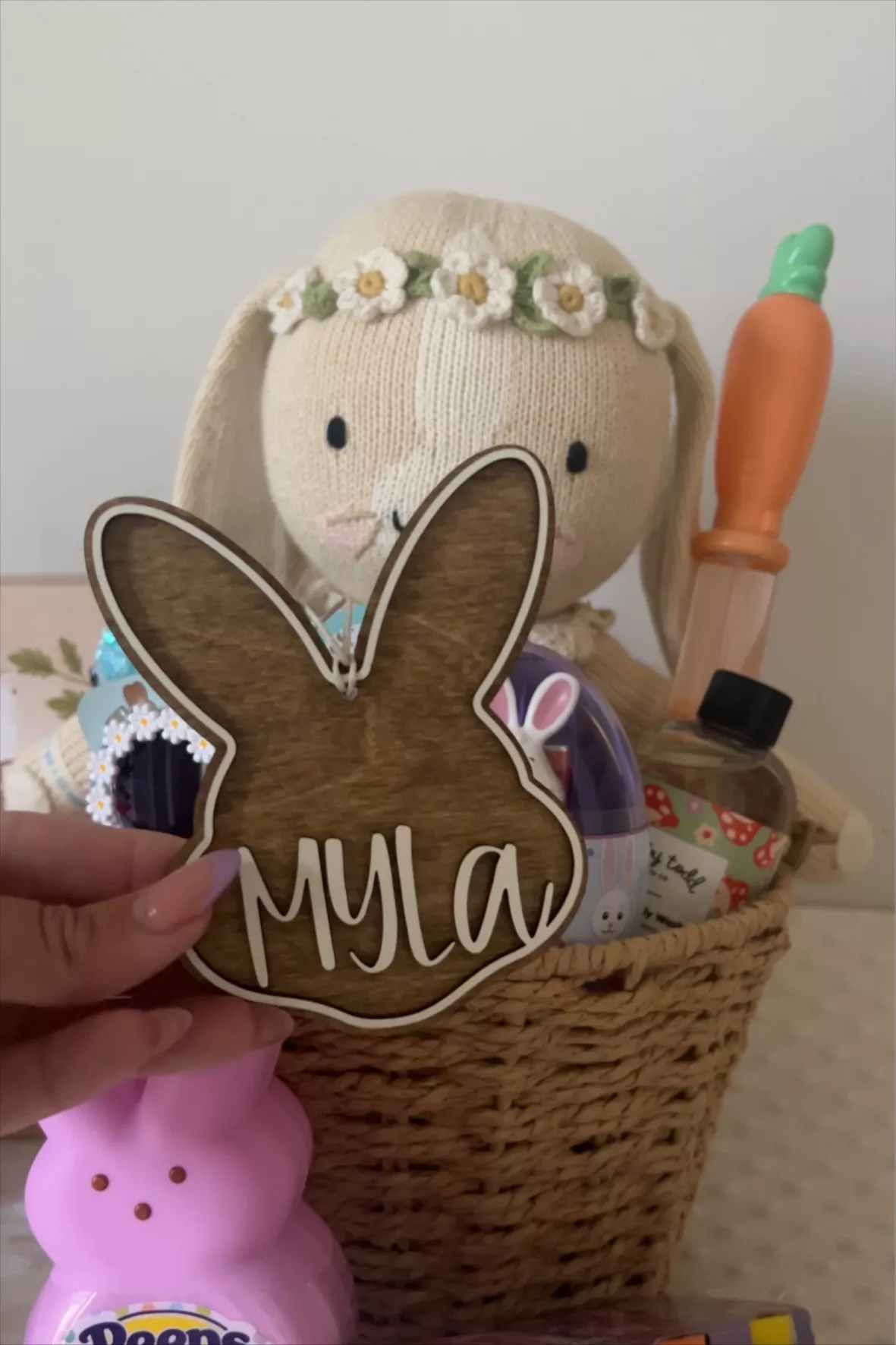 custom wooden bunny easter basket … curated on LTK