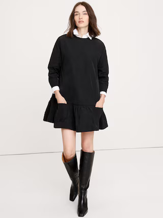 Taffeta Mini Dress | Banana Republic (US)