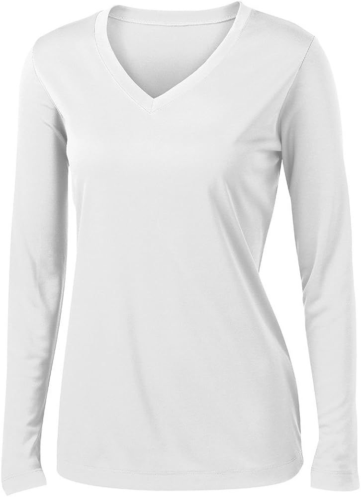 Animal Den Ladies Long Sleeve Moisture Wicking Athletic Shirts Sizes XS-4XL | Amazon (US)