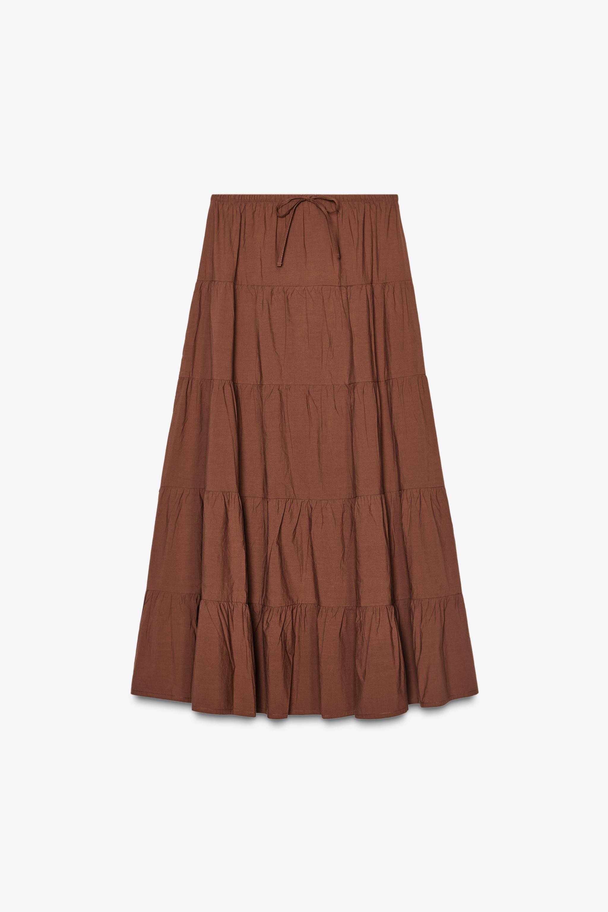 TIERED MAXI SKIRT | Zara US