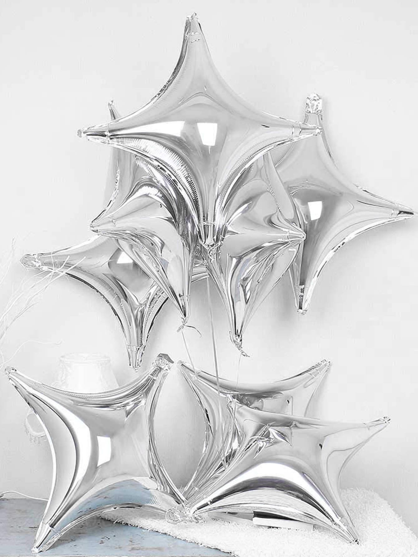 12pcs Star Shaped Balloon Set
   SKU: shholiday18210608164      
          (2037 Reviews)
       ... | SHEIN