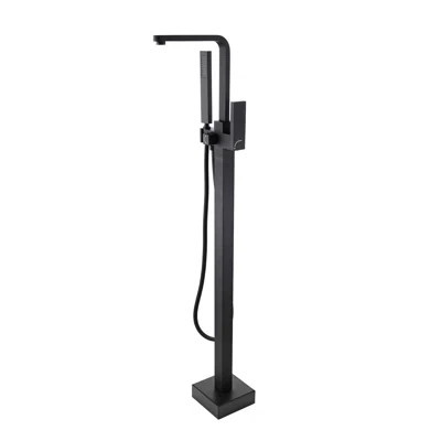 Modern Freestanding Bathtub Faucet With Matte Black Hand Shower Metal Elegant And | Wayfair North America
