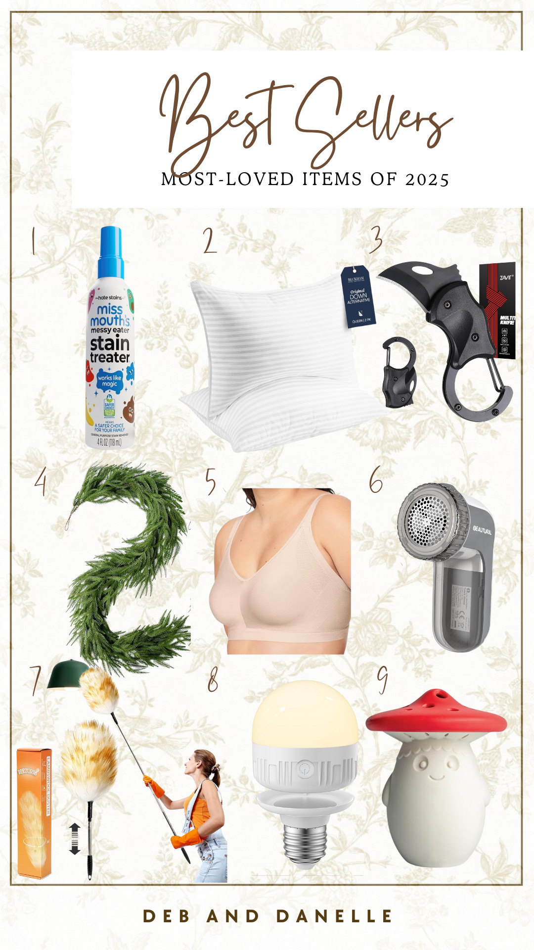 These were our most-loved items of 2025. The list includes items we keep and love in our home, cleaning items, and our favorite pillows and bra. 

 #LTKSeasonal #LTKHome #LTKMidsize
