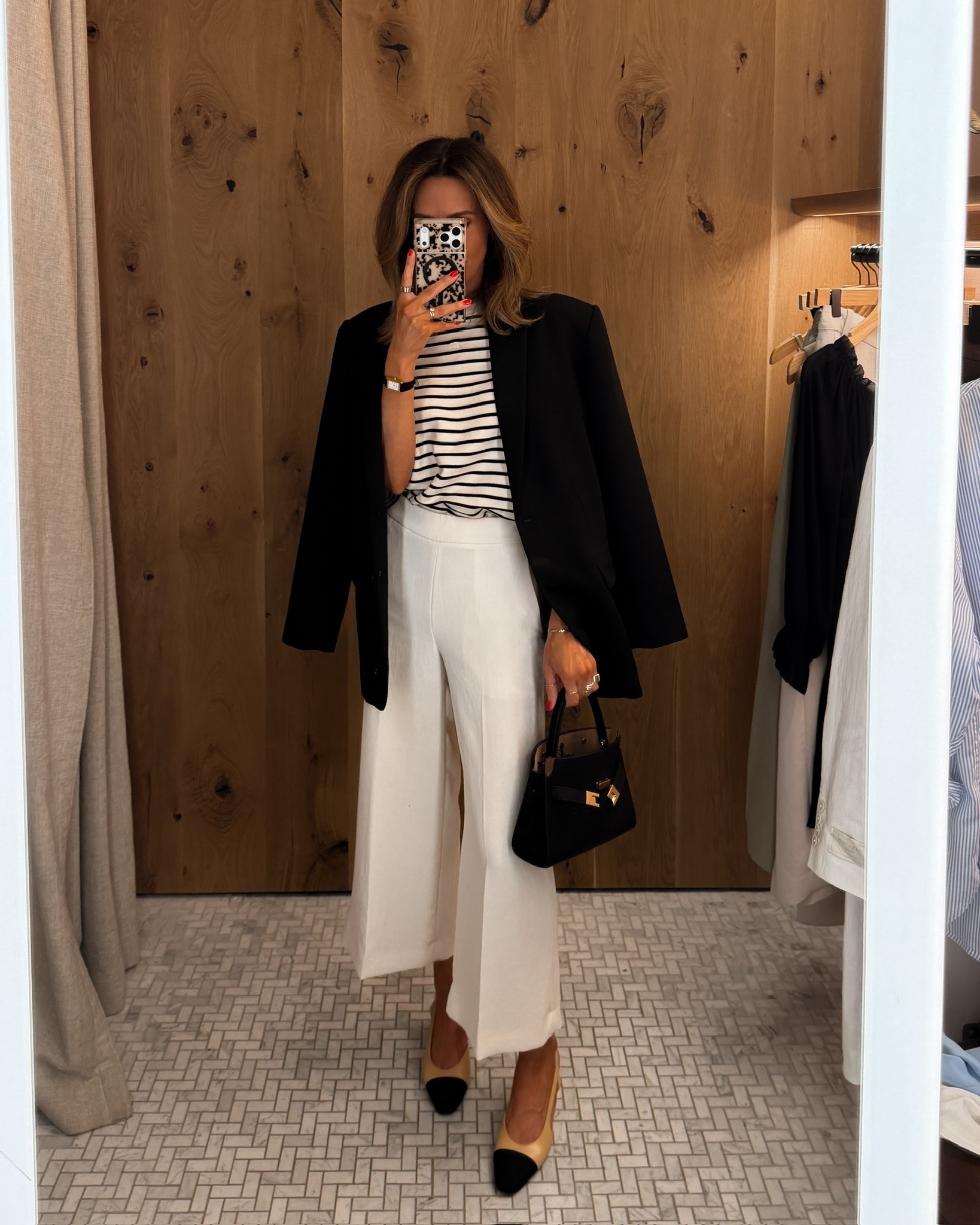 What I wore to my Aritzia styling appointment🖤 these pants are one of my favorites and easily dress up a look along with the best oversized blazer, you can’t go wrong with these staples! 

#LTKootd #LTKOver40 #LTKWorkwear