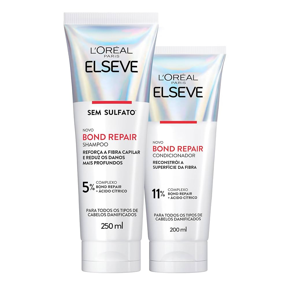 Kit L'Oréal Paris Elseve Bond Repair Shampoo + Condicionador + Sache | Amazon (BR)