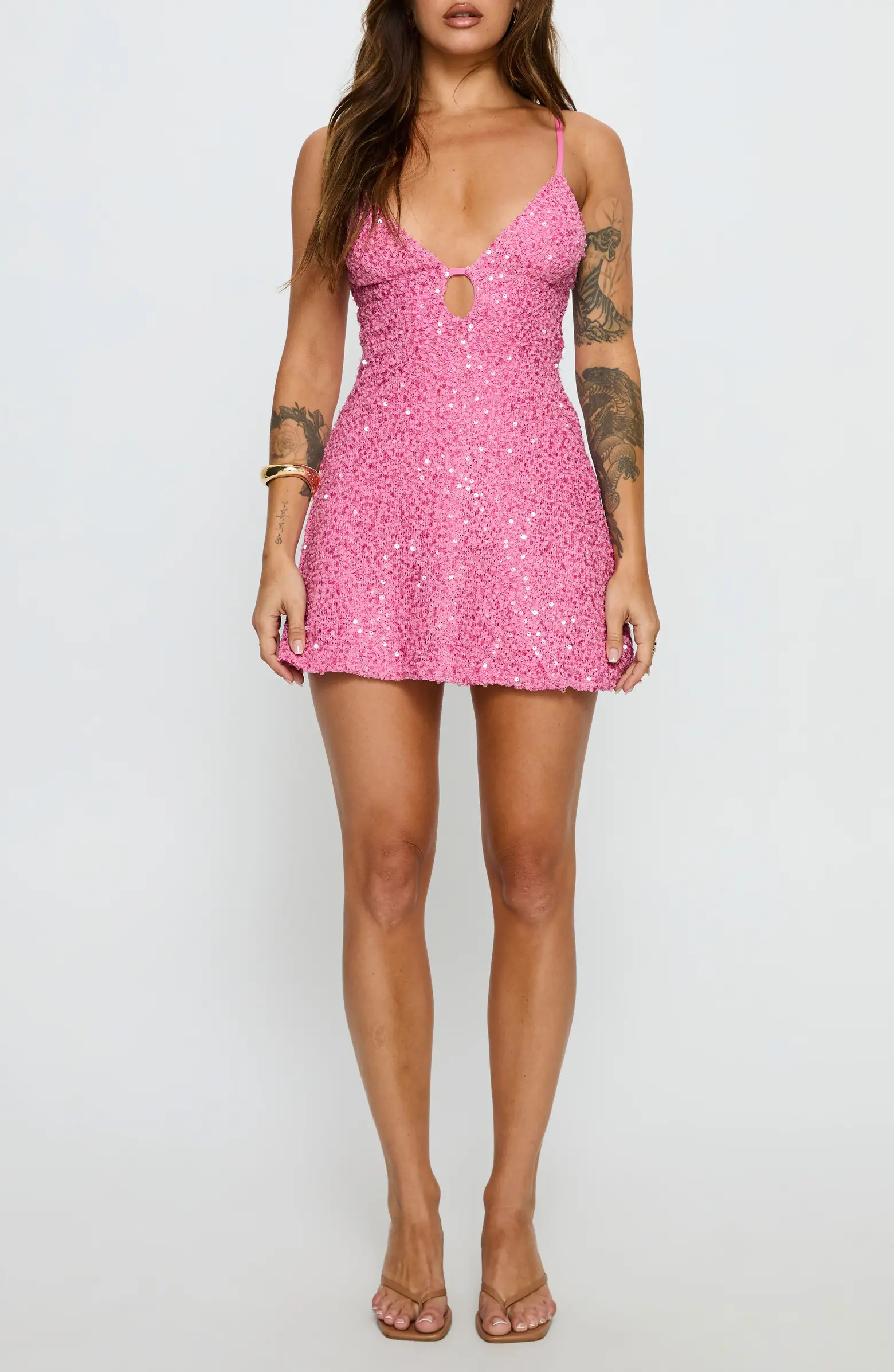 Feel the Vibrations Sequin Minidress | Nordstrom