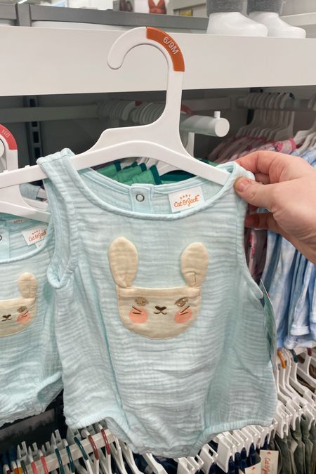 Baby bunny romper | Cat & Jack baby bunny onesie | gender neutral baby outfit | spring baby outfit | Easter bunny outfit | baby Easter outfit | neutral Easter outfits for baby | baby romper 

#LTKSeasonal #LTKFind #LTKbaby