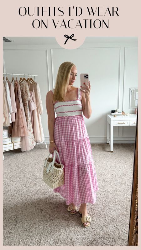 Outfits I’d wear on vacation- This dress from Pup and Petal would be perfect for a spring or summer vacation. Paired with this bag from Nordstrom and Sam Edelman sandals  

#LTKSeasonal #LTKshoecrush #LTKstyletip
