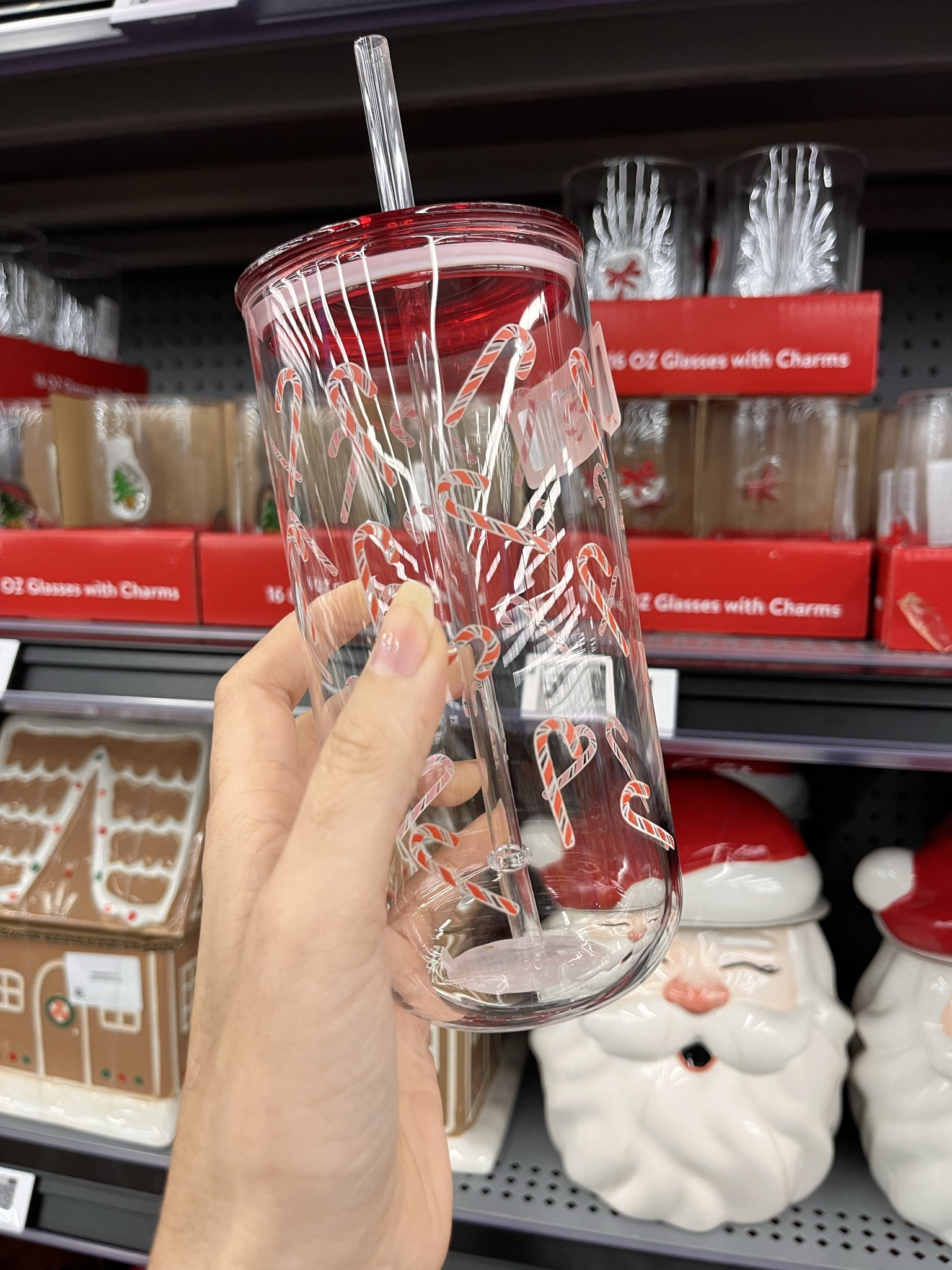 Holiday glassware with candy canes for mocktails, Santa’s milk, hosting holiday party, secret Santa 

#LTKHoliday #LTKSeasonal