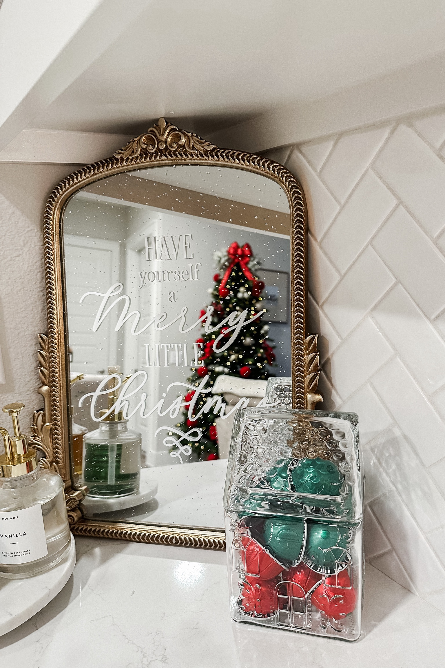 coffee station set up ☕️ 🎄 

#LTKSeasonal #LTKHome #LTKHoliday