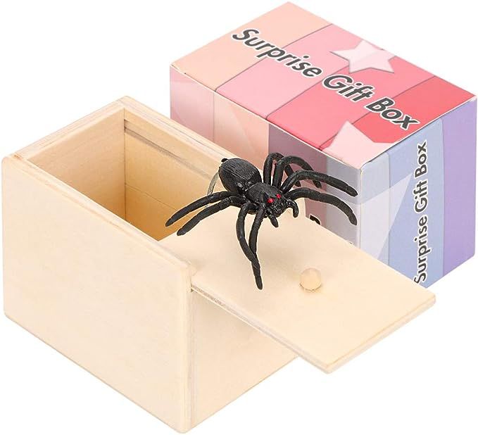 98K Spider Prank Scare Box, Wooden Surprise Box, Handmade Fun Money Gift Box Practical Surprise J... | Amazon (US)