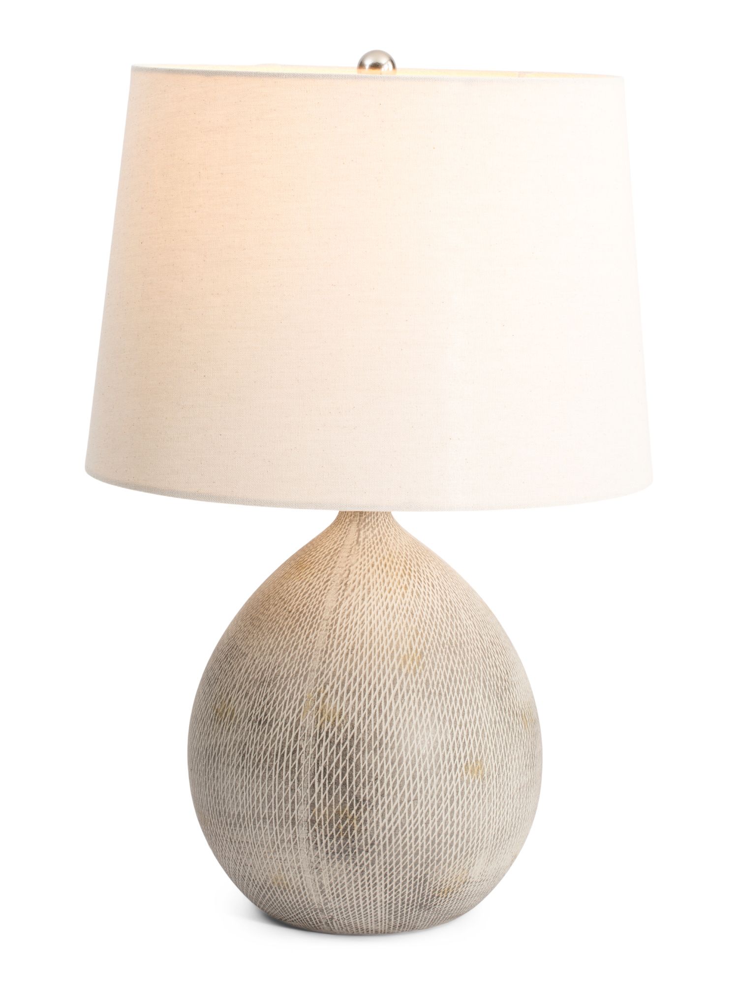 21in Textured Ceramic Pot Table Lamp | TJ Maxx