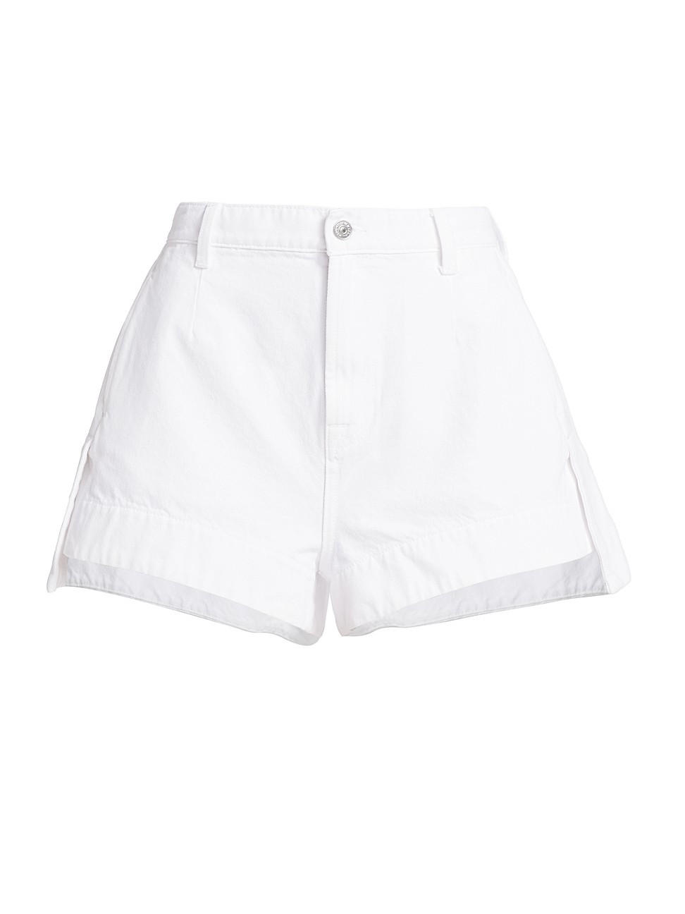 Women's Tailored Slouch Denim Shorts - Brilliant White - Size 31 - Brilliant White - Size 31 | Saks Fifth Avenue