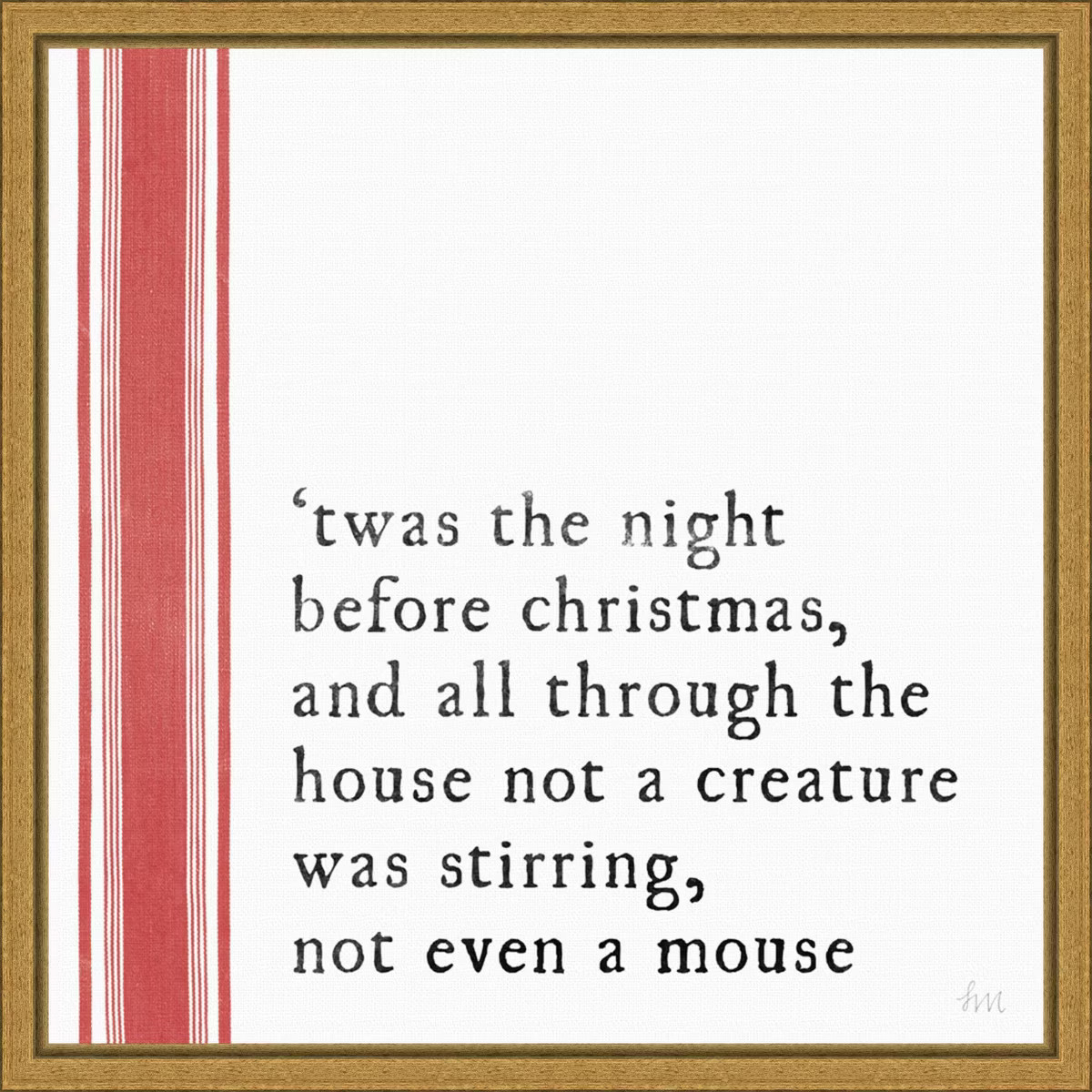 Amanti Art Simple Christmas I by Laura Marshall Canvas Wall Art Print Framed 16 x 16-in. | Target