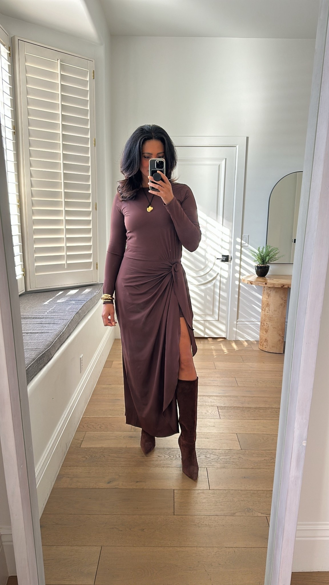Chocolate is definitely the color for fall and this maxi dress is perfect for any occasion!! Fits true to size.

#falldresses #maxidress #dress 

#LTKParties #LTKOver40 #LTKStyleTip