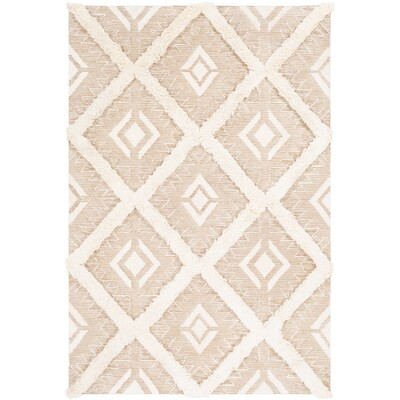 Surya Cherokee 5 x 8 Wool Tan Indoor Geometric Global Area Rug Lowes.com | Lowe's