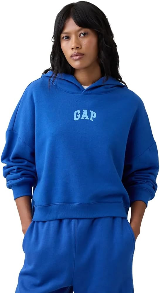 GAP Women's Logo Hoodie Hooded Pull-on Sweatshirt | Amazon (US)