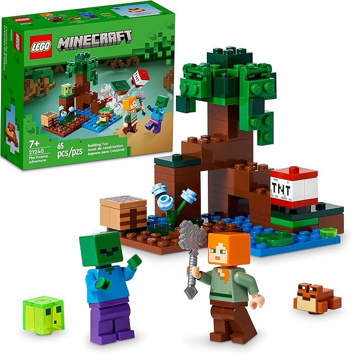 LEGO Minecraft The Swamp Adventure Building Game Construction Toy for Kids Ages 8+ | Amazon (US)