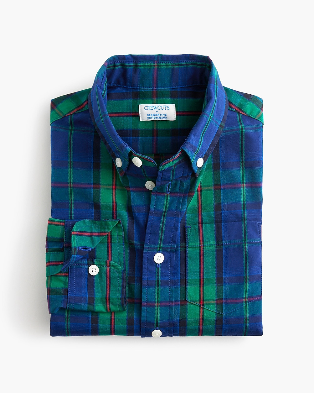 Boys' tartan button-down shirt | J.Crew Factory