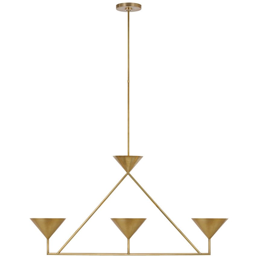 Orsay Medium 3-Light Linear Chandelier | Visual Comfort