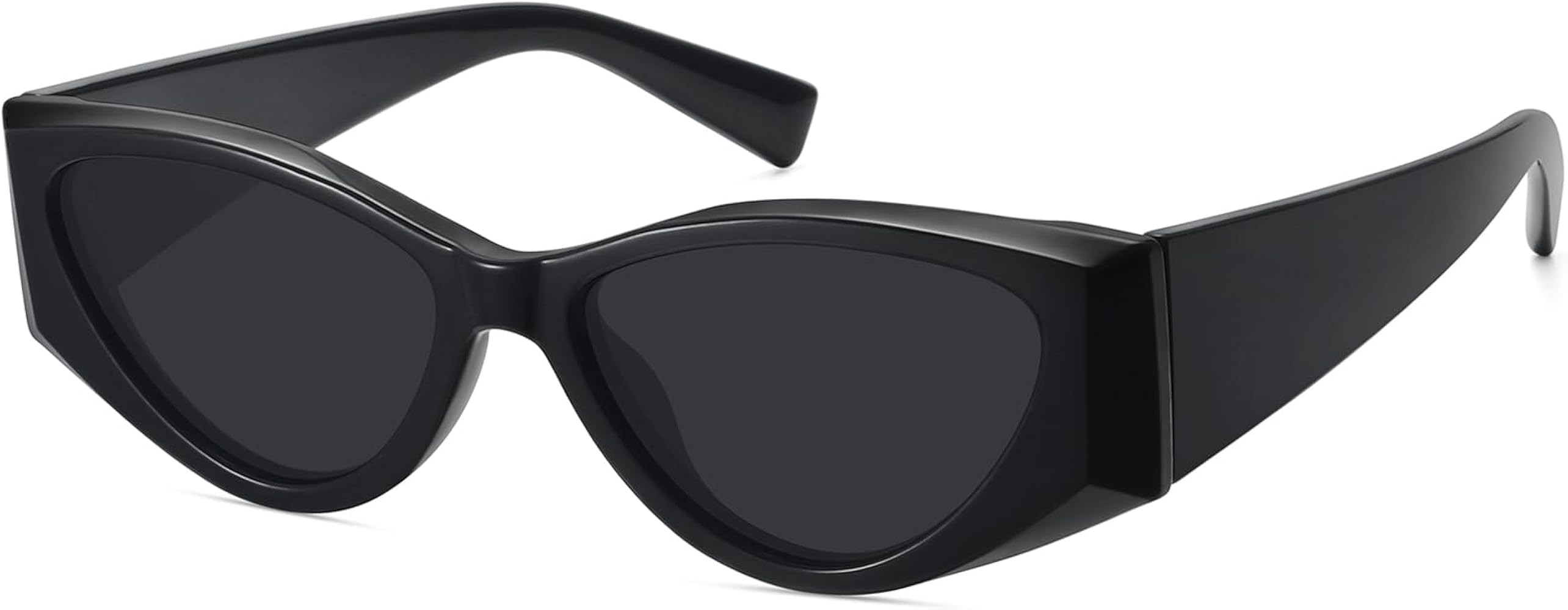 WOWSUN Retro Rectangular Cat Eye Sunglasses for Women Polarized Trendy Sun Glasses Shades | Amazon (US)