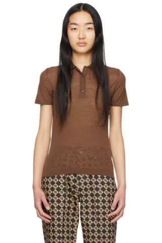 Brown Wool Hatti Polo | SSENSE