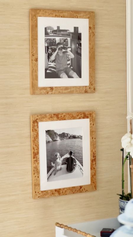 These burl wood frames are a favorite in our home.

#LTKVideo #LTKhome #LTKfindsunder100