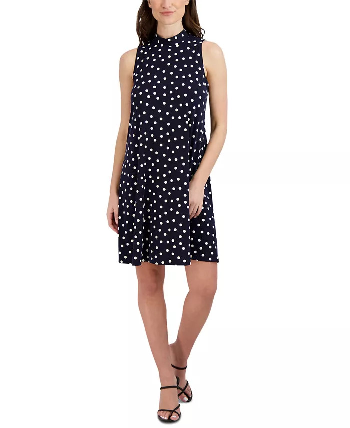 Robbie Bee Petite Bow-Back Trapeze Dress - Macy's | Macys (US)
