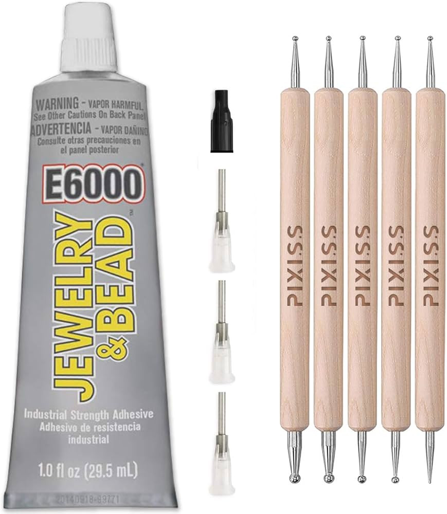 E6000 Adhesive Rhinestones Glue for Crafts, DIY Projects, Makeup, Shoes & Jewelry Making - Clear ... | Amazon (US)