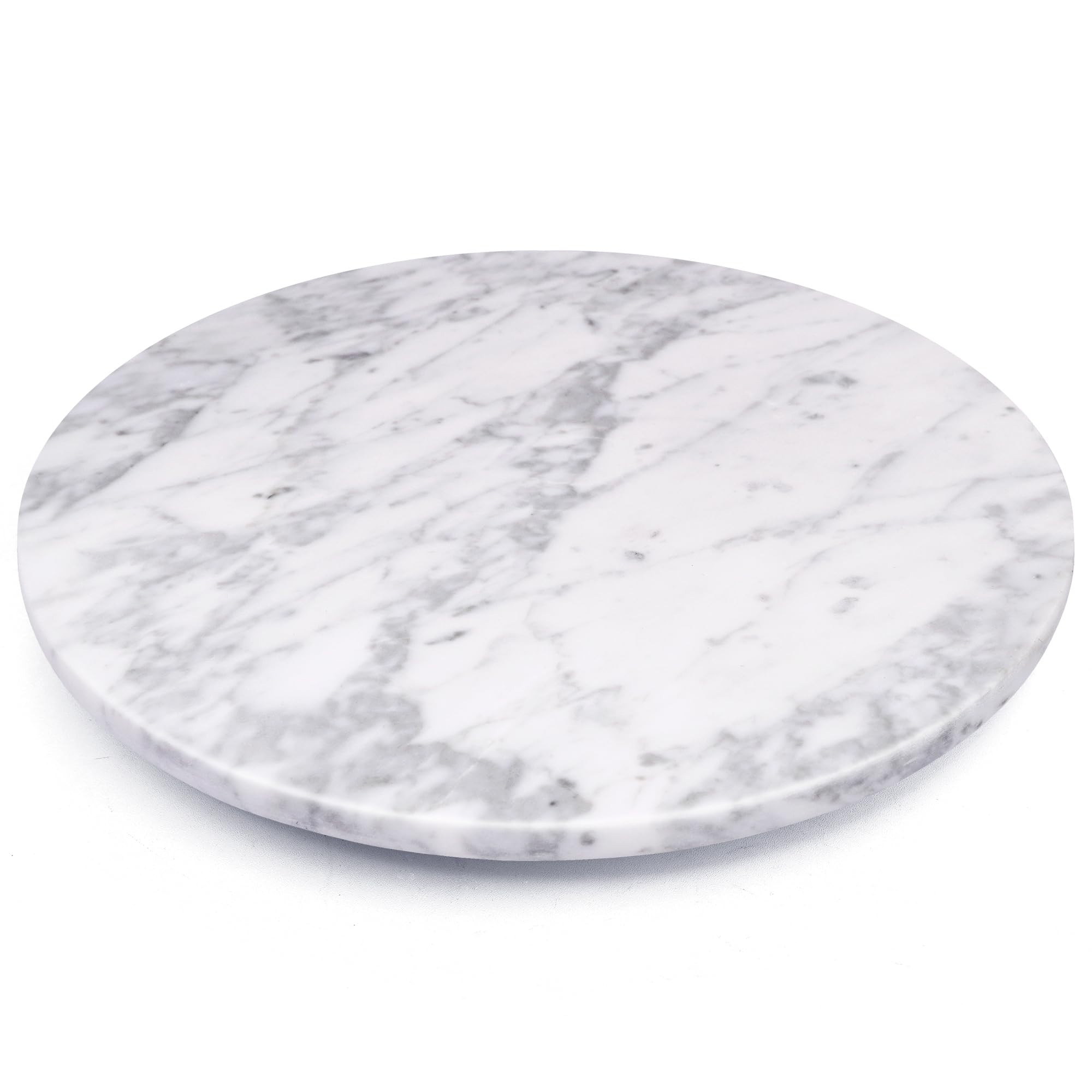 Marble Lazy Susan, 12" Lazy Susan Board with Rotating for Serving, Natural Marble Cake Stand Turn... | Amazon (US)