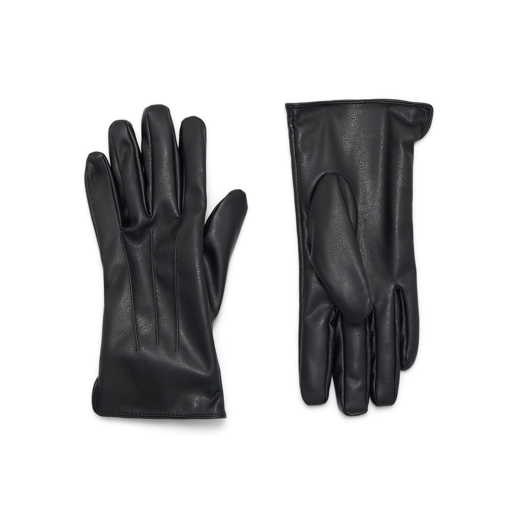 Time and Tru Faux Leather Gloves | Walmart (US)