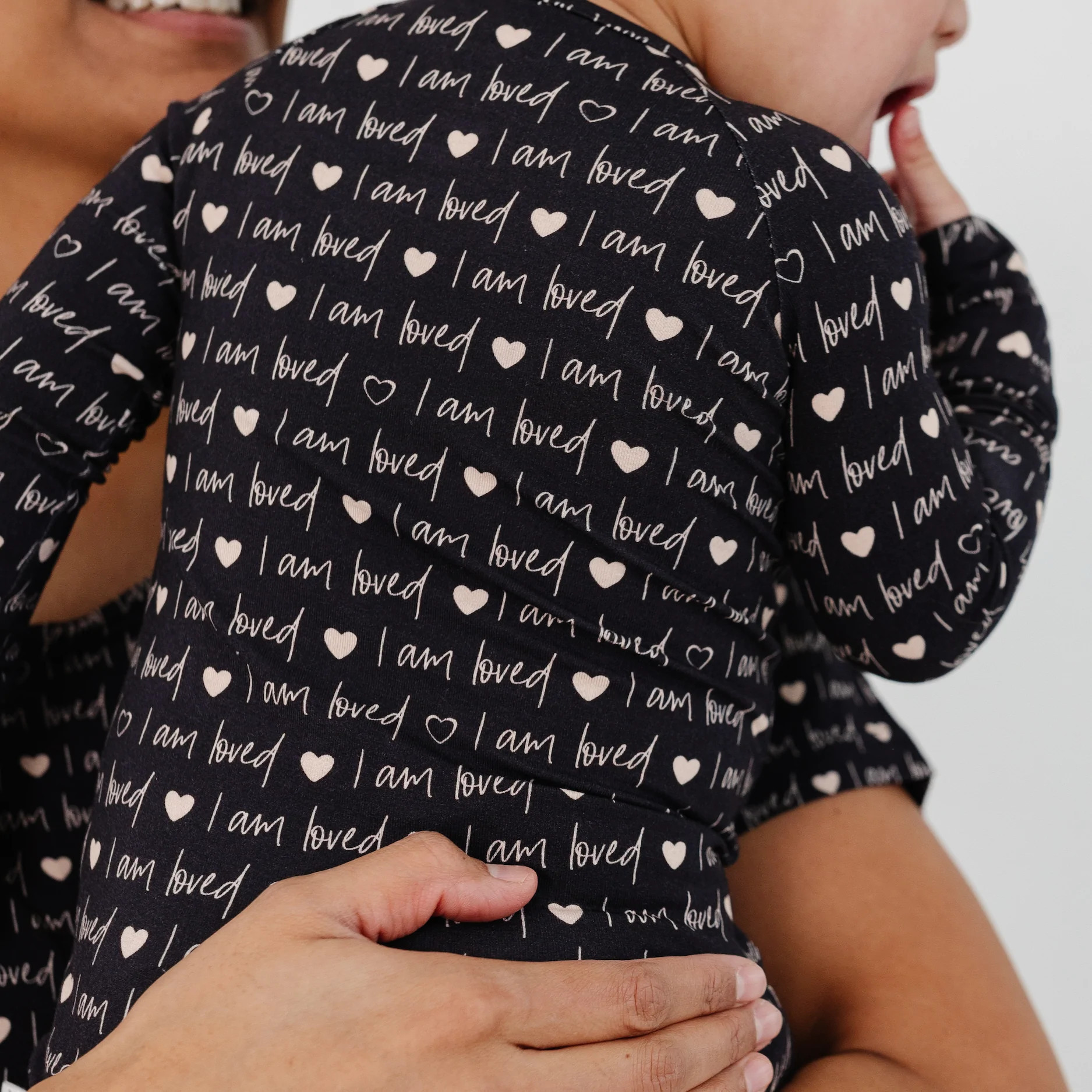 i am loved bamboo fold-over zip sleeper - britt horton x joss + j | Joss and J