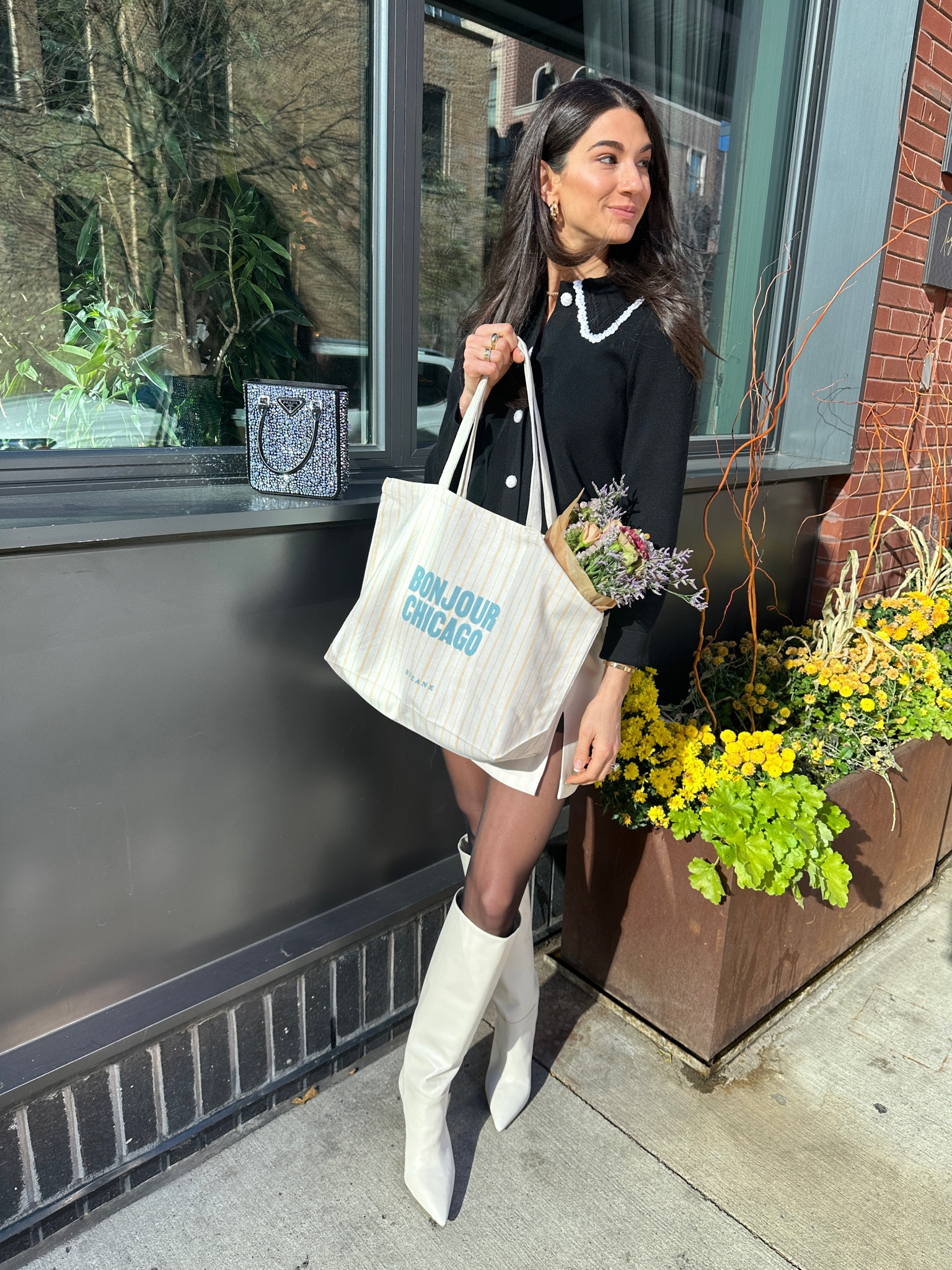 Fall outfit 
Fall boots
Knee high boots
White boots

#LTKstyletip #LTKshoecrush #LTKSeasonal