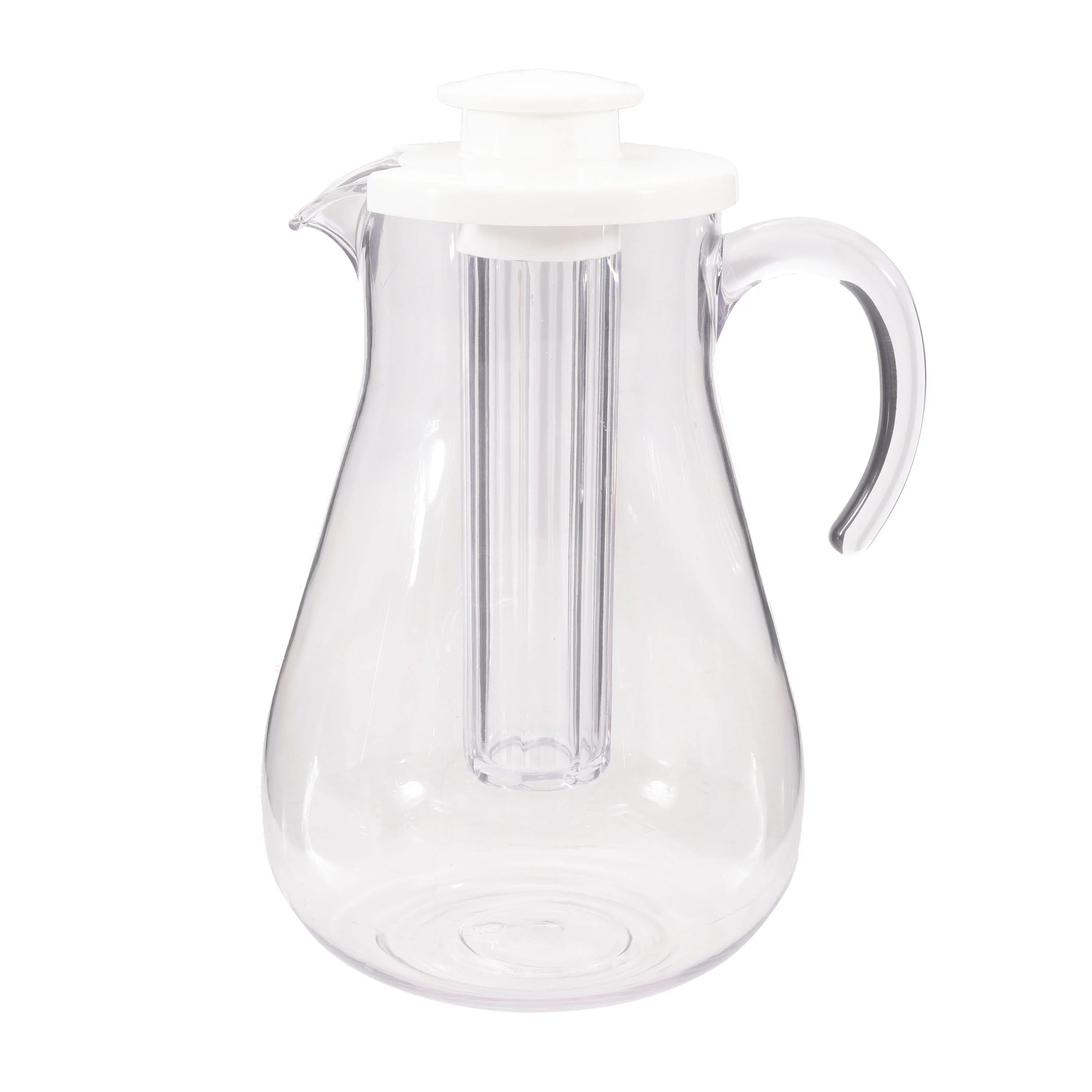 Mainstays 3-Quart Plastic Water Pitcher with Lid and Removeable Rod for Ice Core, Clear - Walmart... | Walmart (US)