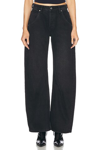 Enzo Mid Rise Barrel Jeans | FWRD 